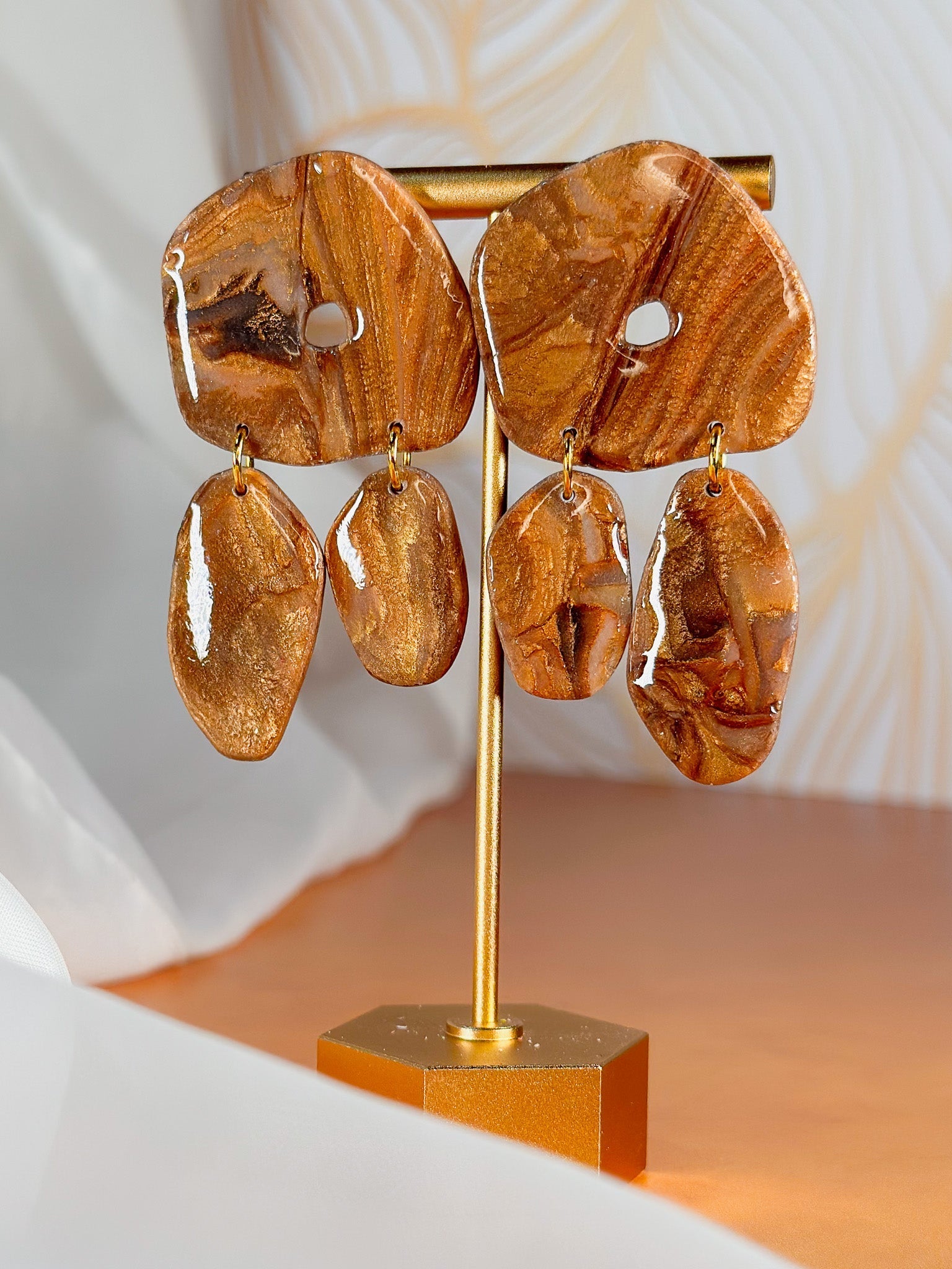 Statement Earrings | The Dappled Wood – Lightweight Jewelry