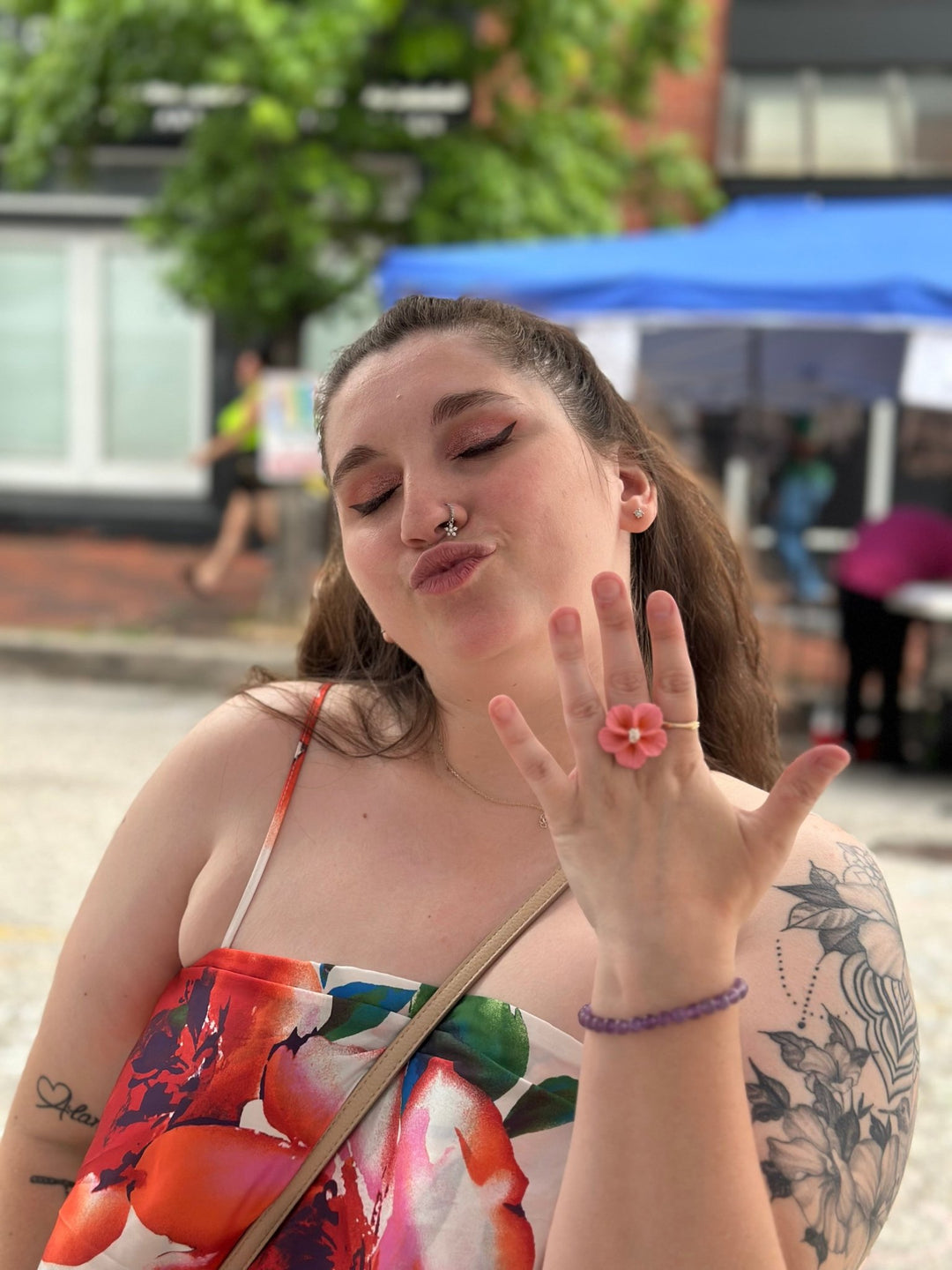 Isadora - Floral Adjustable Cocktail Ring