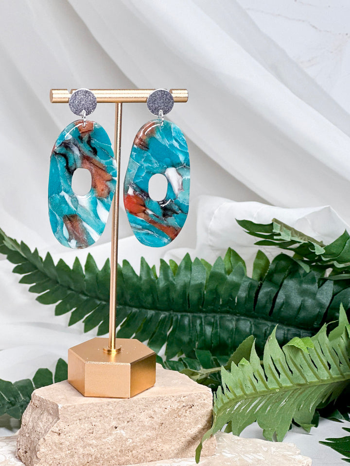 Tide Pool - Ocean Stone Earrings