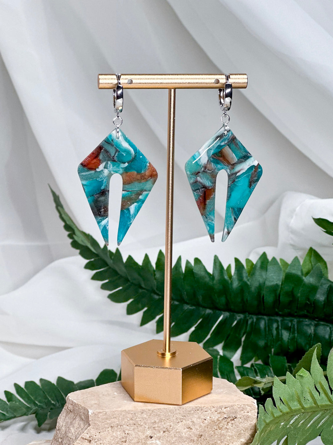 Tide Pool - Ocean Stone Earrings