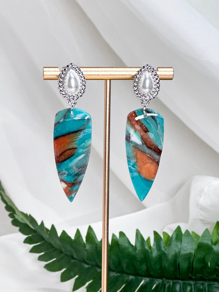 Tide Pool - Ocean Stone Earrings