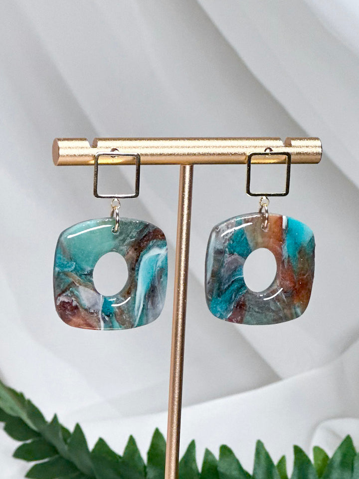 Tide Pool - Ocean Stone Earrings