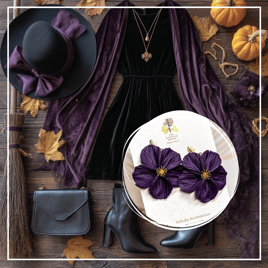 Flora - Fall Jewel Tone Flower Earrings