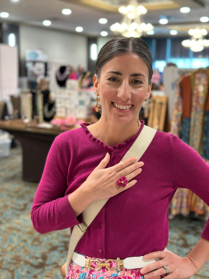 Isadora - Floral Adjustable Cocktail Ring