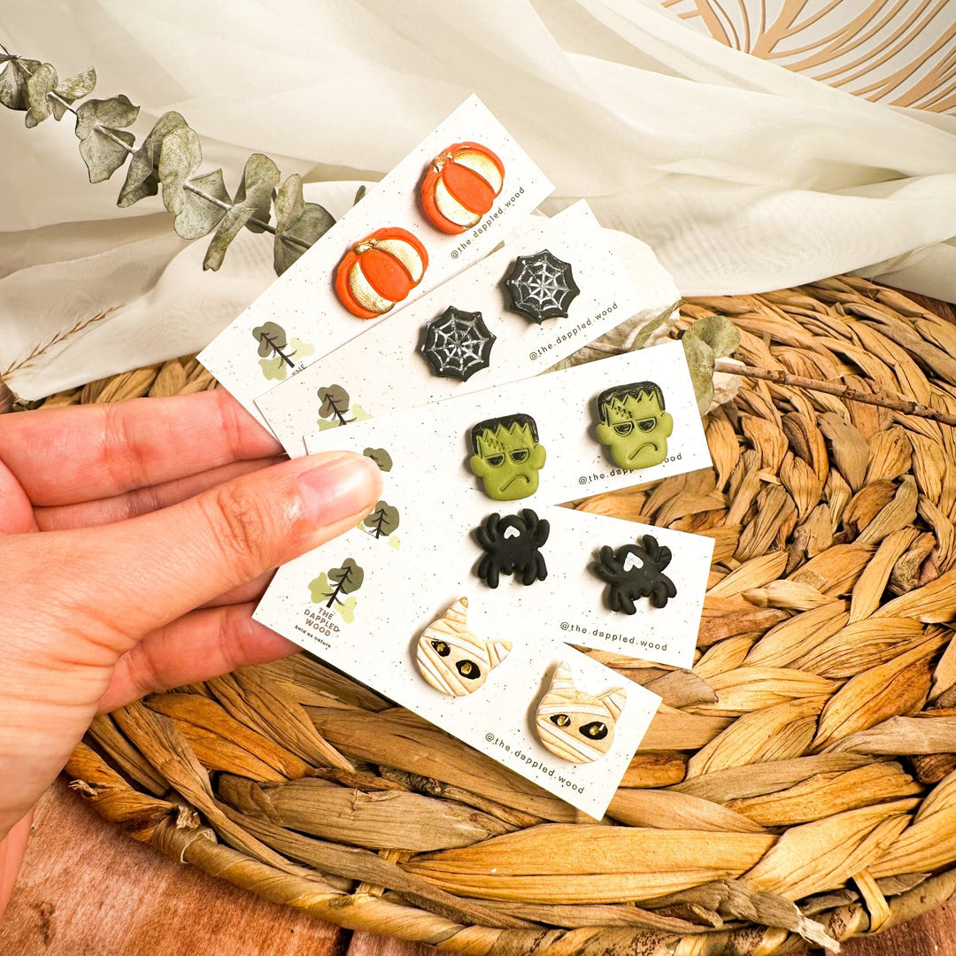 Falloween - Halloween &amp; Fall Stud Earrings