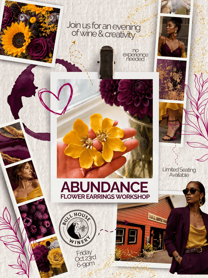Abundance - Late Summer Floral Earrings Workshop