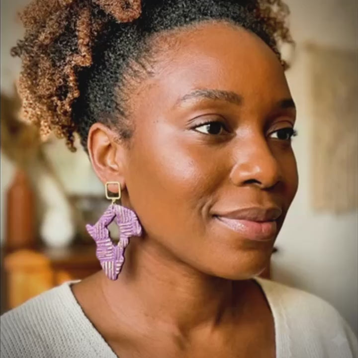 Makena - Gold Africa Earrings