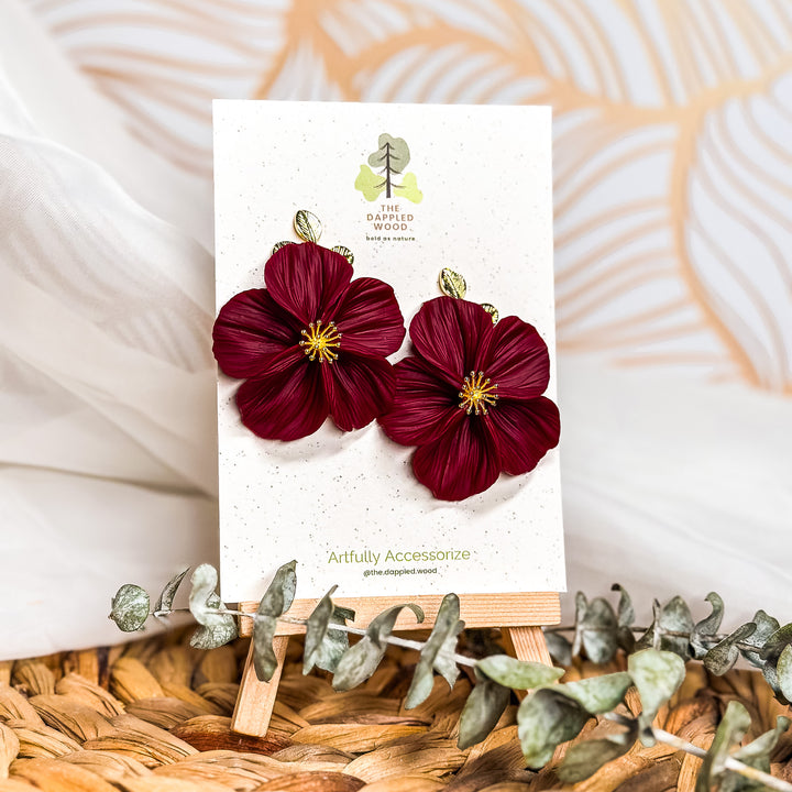 Flora - Fall Jewel Tone Flower Earrings