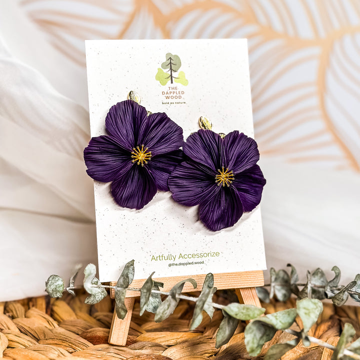 Flora - Fall Jewel Tone Flower Earrings