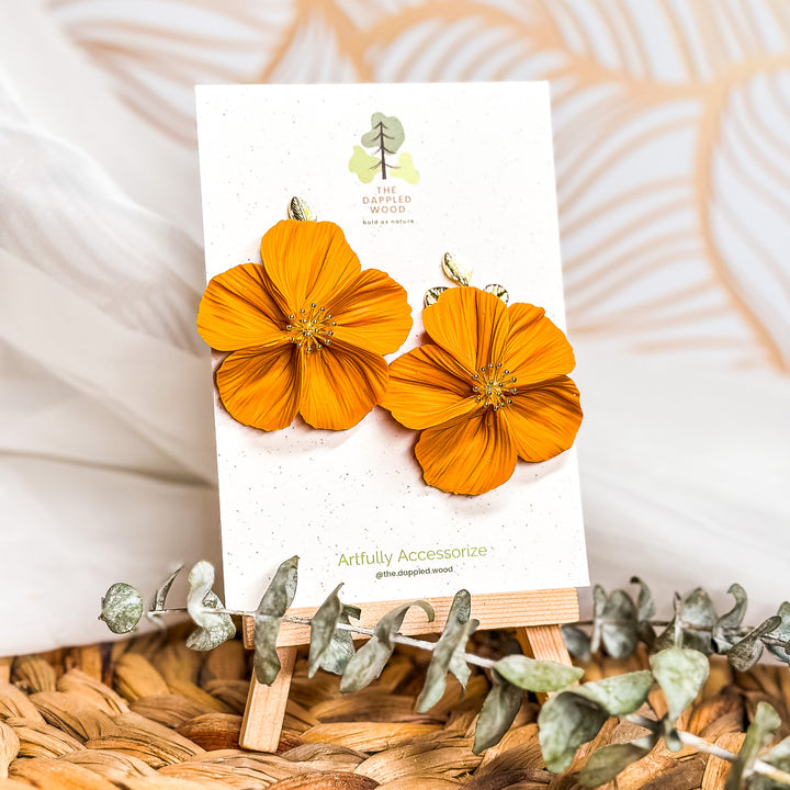 Flora - Fall Jewel Tone Flower Earrings