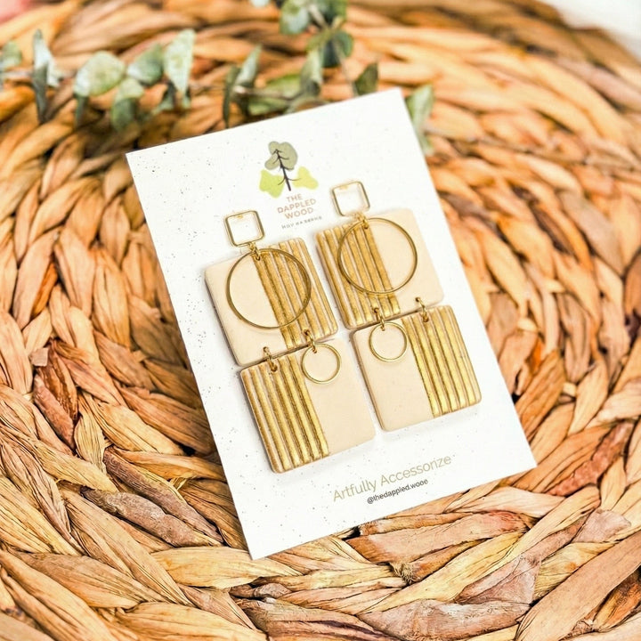 Loretta - Geometric Dangle Earrings