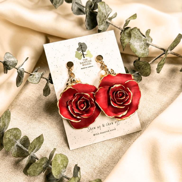 Mae Rose Pearl Flower Earrings 5.