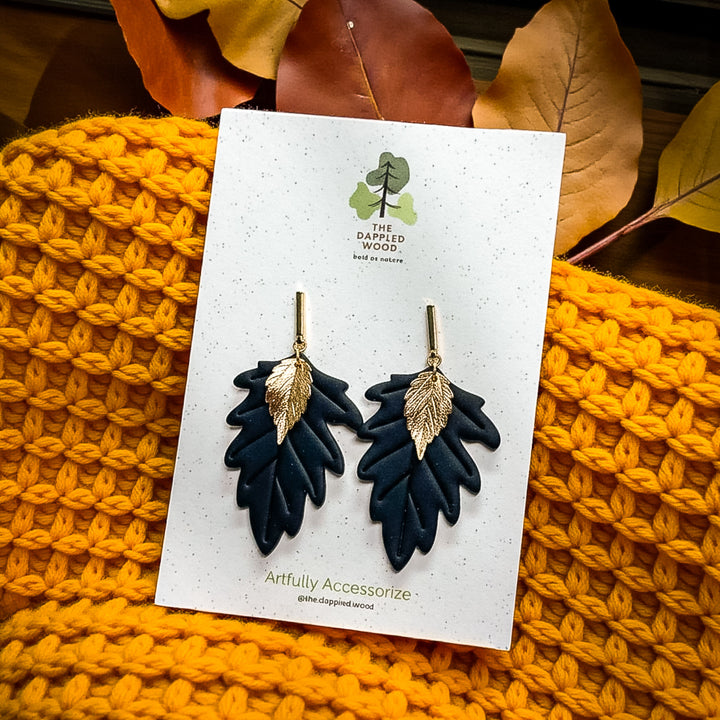 Solana – Large Fall Leaf Earrings