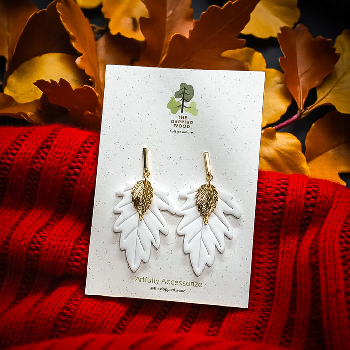 Solana – Large Fall Leaf Earrings