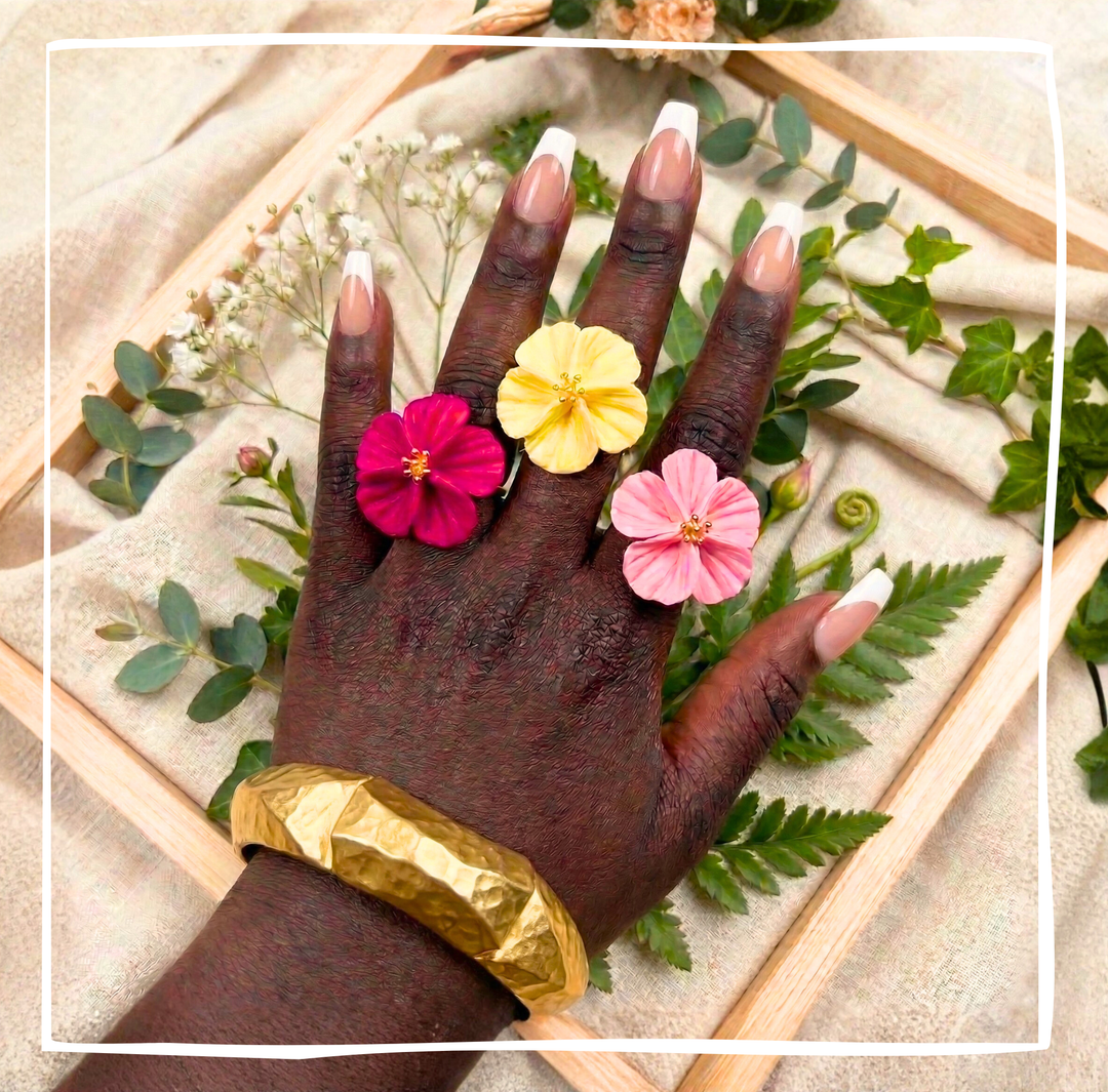 Isadora - Floral Adjustable Cocktail Ring