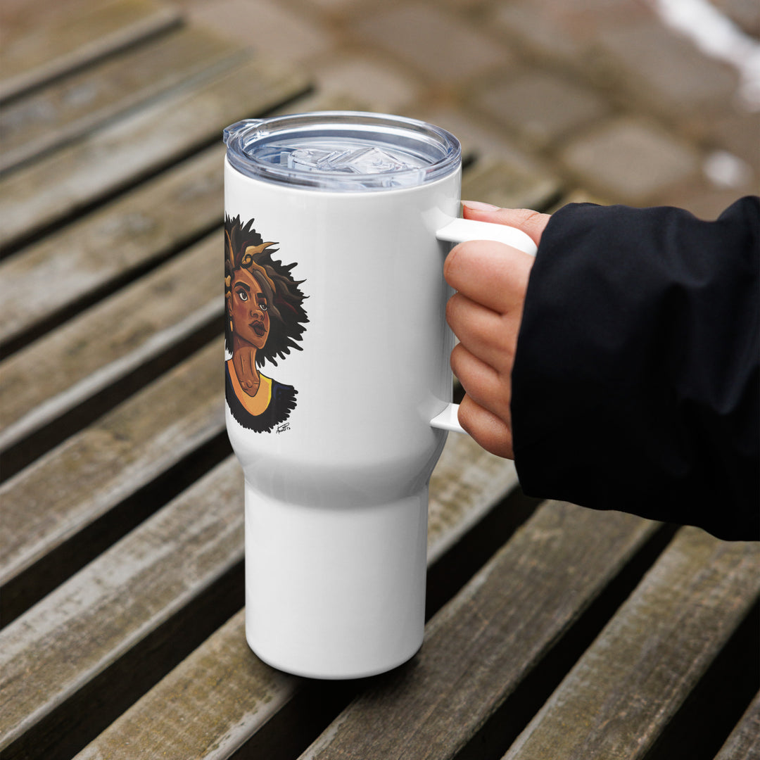 Travel mug with a handle white 25 oz left 65132df9485e3.